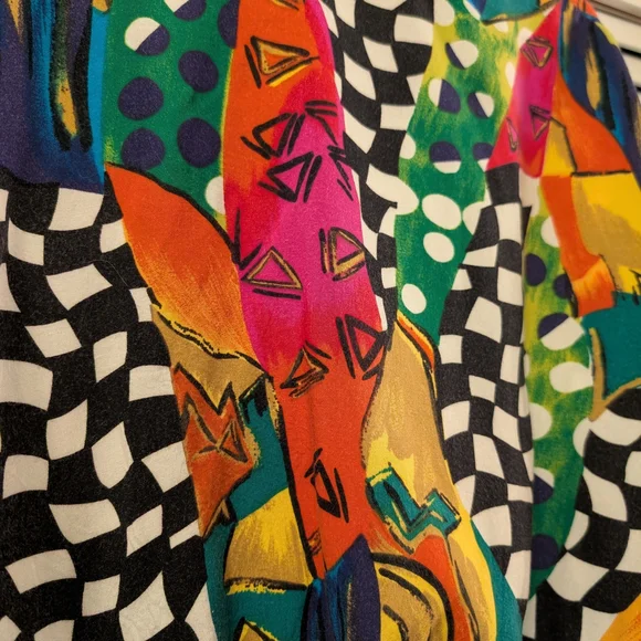 Colorful Geometric 1990s Jacket - Picture 6 of 7